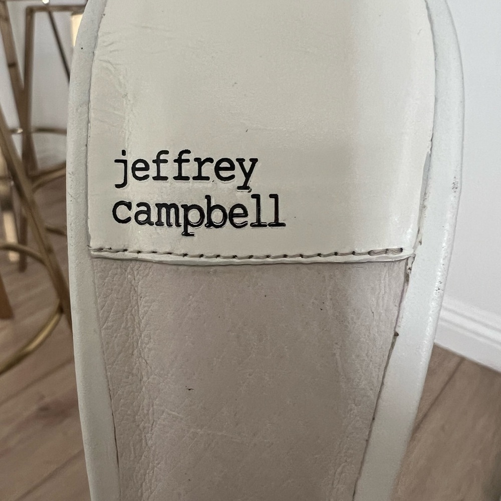 Jeffrey Campbell Agent High Heel Slide Size 9.5 in white - Picture 9 of 12